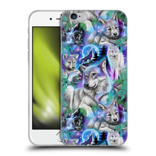 Sheena Pike Animals Daydream Galaxy Wolves Soft Gel Case for Apple iPhone 6 / iPhone 6s