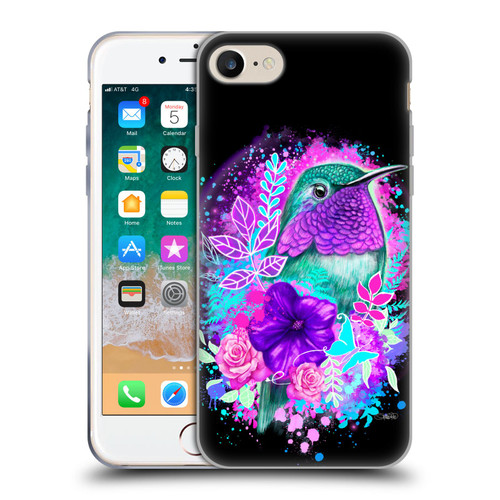 Sheena Pike Animals Purple Hummingbird Spirit Soft Gel Case for Apple iPhone 7 / 8 / SE 2020 & 2022