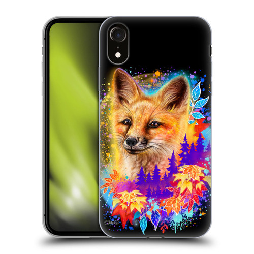 Sheena Pike Animals Red Fox Spirit & Autumn Leaves Soft Gel Case for Apple iPhone XR