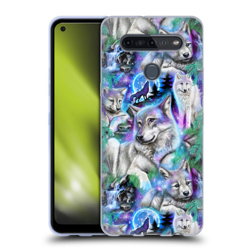 Sheena Pike Animals Daydream Galaxy Wolves Soft Gel Case for LG K51S
