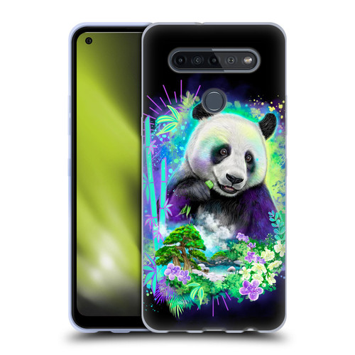 Sheena Pike Animals Rainbow Bamboo Panda Spirit Soft Gel Case for LG K51S