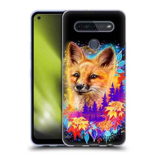 Sheena Pike Animals Red Fox Spirit & Autumn Leaves Soft Gel Case for LG K51S