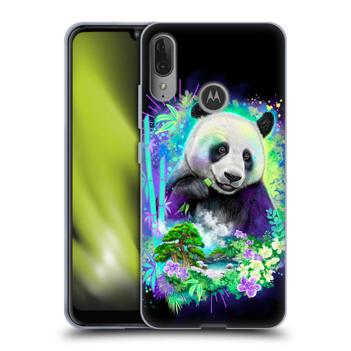 Sheena Pike Animals Rainbow Bamboo Panda Spirit Soft Gel Case for Motorola Moto E6 Plus