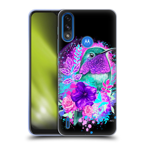 Sheena Pike Animals Purple Hummingbird Spirit Soft Gel Case for Motorola Moto E7 Power / Moto E7i Power