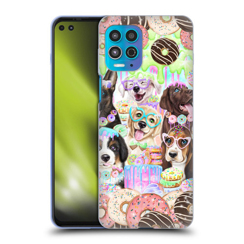 Sheena Pike Animals Puppy Dogs And Donuts Soft Gel Case for Motorola Moto G100