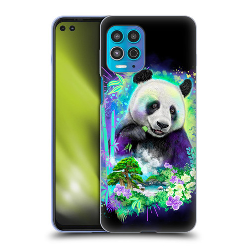 Sheena Pike Animals Rainbow Bamboo Panda Spirit Soft Gel Case for Motorola Moto G100