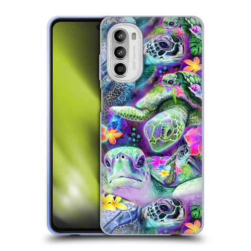 Sheena Pike Animals Daydream Sea Turtles & Flowers Soft Gel Case for Motorola Moto G52
