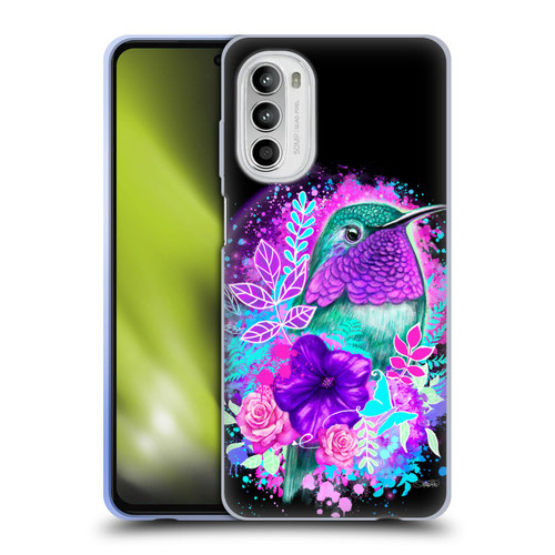 Sheena Pike Animals Purple Hummingbird Spirit Soft Gel Case for Motorola Moto G52