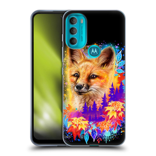 Sheena Pike Animals Red Fox Spirit & Autumn Leaves Soft Gel Case for Motorola Moto G71 5G