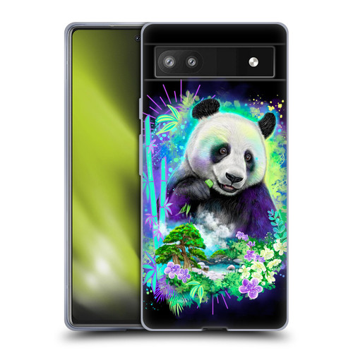 Sheena Pike Animals Rainbow Bamboo Panda Spirit Soft Gel Case for Google Pixel 6a
