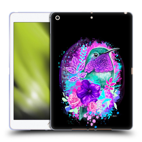 Sheena Pike Animals Purple Hummingbird Spirit Soft Gel Case for Apple iPad 10.2 2019/2020/2021