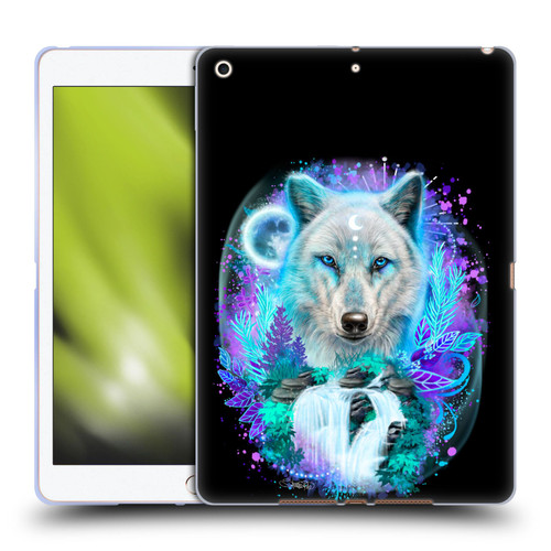 Sheena Pike Animals Winter Wolf Spirit & Waterfall Soft Gel Case for Apple iPad 10.2 2019/2020/2021