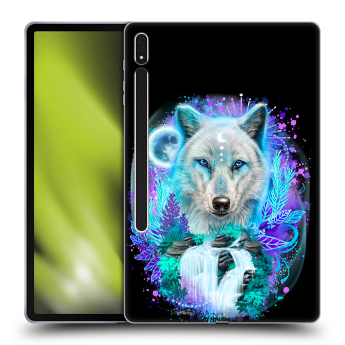 Sheena Pike Animals Winter Wolf Spirit & Waterfall Soft Gel Case for Samsung Galaxy Tab S8 Plus