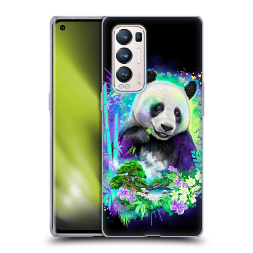 Sheena Pike Animals Rainbow Bamboo Panda Spirit Soft Gel Case for OPPO Find X3 Neo / Reno5 Pro+ 5G