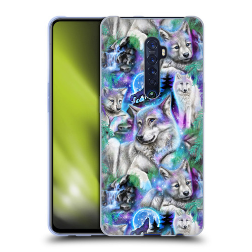 Sheena Pike Animals Daydream Galaxy Wolves Soft Gel Case for OPPO Reno 2