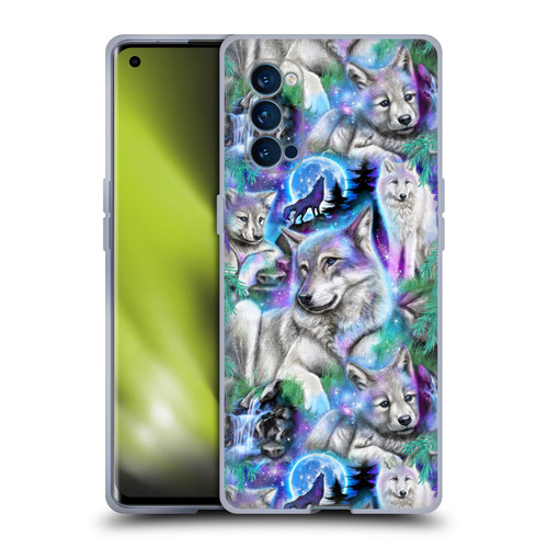 Sheena Pike Animals Daydream Galaxy Wolves Soft Gel Case for OPPO Reno 4 Pro 5G