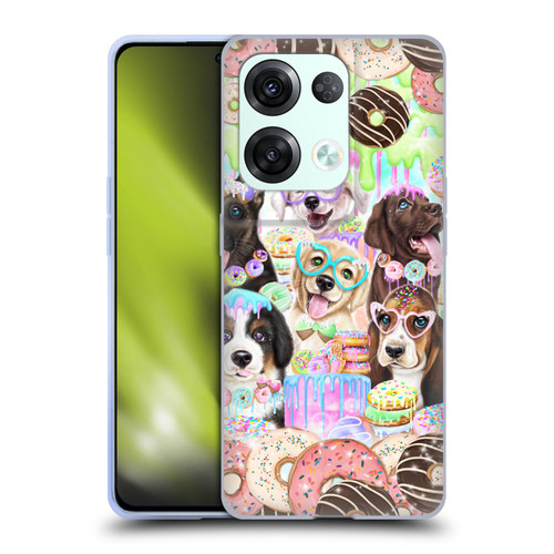 Sheena Pike Animals Puppy Dogs And Donuts Soft Gel Case for OPPO Reno8 Pro