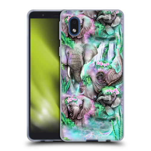 Sheena Pike Animals Daydream Elephants Lagoon Soft Gel Case for Samsung Galaxy A01 Core (2020)