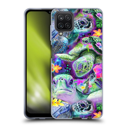 Sheena Pike Animals Daydream Sea Turtles & Flowers Soft Gel Case for Samsung Galaxy A12 (2020)