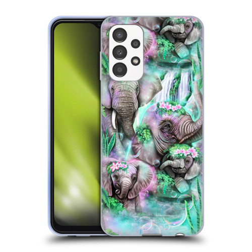 Sheena Pike Animals Daydream Elephants Lagoon Soft Gel Case for Samsung Galaxy A13 (2022)
