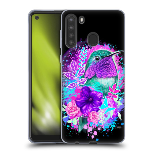 Sheena Pike Animals Purple Hummingbird Spirit Soft Gel Case for Samsung Galaxy A21 (2020)