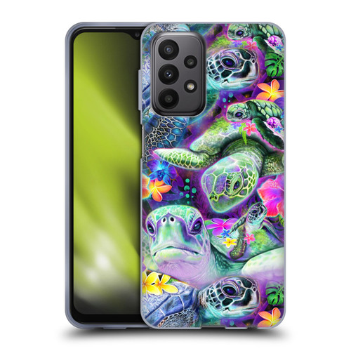 Sheena Pike Animals Daydream Sea Turtles & Flowers Soft Gel Case for Samsung Galaxy A23 / 5G (2022)