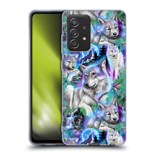 Sheena Pike Animals Daydream Galaxy Wolves Soft Gel Case for Samsung Galaxy A52 / A52s / 5G (2021)