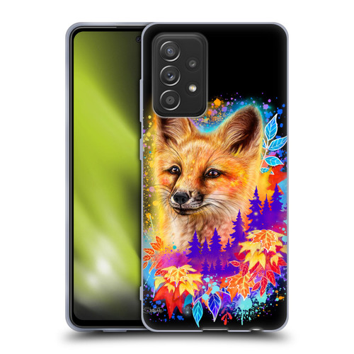 Sheena Pike Animals Red Fox Spirit & Autumn Leaves Soft Gel Case for Samsung Galaxy A52 / A52s / 5G (2021)