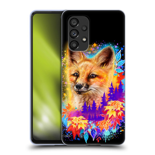 Sheena Pike Animals Red Fox Spirit & Autumn Leaves Soft Gel Case for Samsung Galaxy A53 5G (2022)