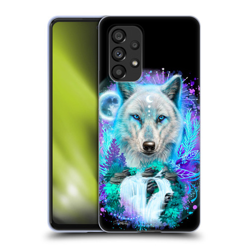 Sheena Pike Animals Winter Wolf Spirit & Waterfall Soft Gel Case for Samsung Galaxy A53 5G (2022)