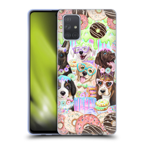 Sheena Pike Animals Puppy Dogs And Donuts Soft Gel Case for Samsung Galaxy A71 (2019)