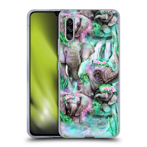 Sheena Pike Animals Daydream Elephants Lagoon Soft Gel Case for Samsung Galaxy A90 5G (2019)