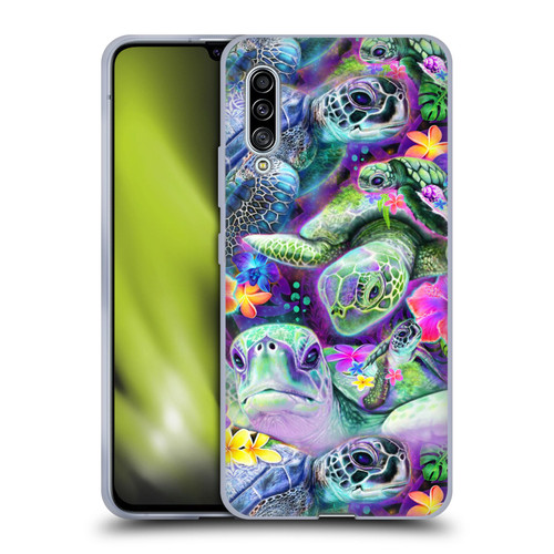 Sheena Pike Animals Daydream Sea Turtles & Flowers Soft Gel Case for Samsung Galaxy A90 5G (2019)