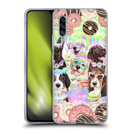Sheena Pike Animals Puppy Dogs And Donuts Soft Gel Case for Samsung Galaxy A90 5G (2019)