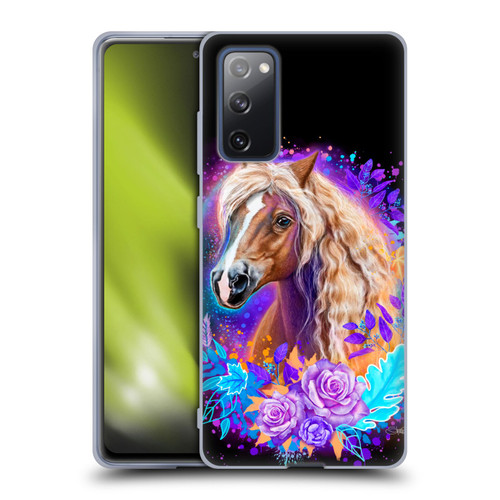 Sheena Pike Animals Purple Horse Spirit With Roses Soft Gel Case for Samsung Galaxy S20 FE / 5G