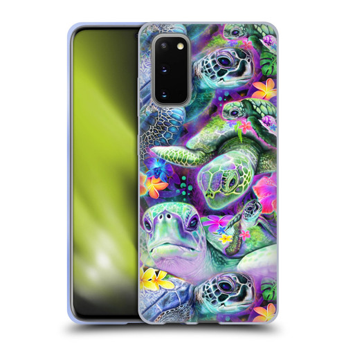 Sheena Pike Animals Daydream Sea Turtles & Flowers Soft Gel Case for Samsung Galaxy S20 / S20 5G