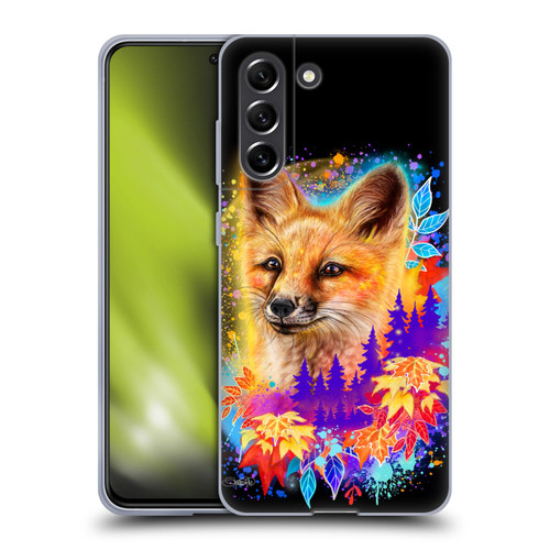 Sheena Pike Animals Red Fox Spirit & Autumn Leaves Soft Gel Case for Samsung Galaxy S21 FE 5G