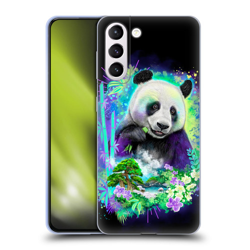 Sheena Pike Animals Rainbow Bamboo Panda Spirit Soft Gel Case for Samsung Galaxy S21+ 5G