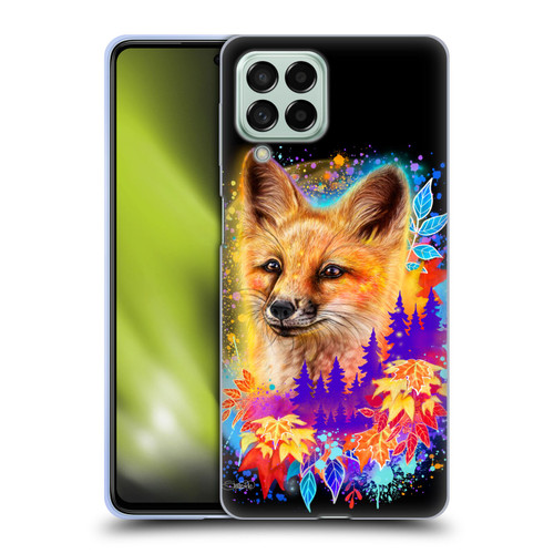 Sheena Pike Animals Red Fox Spirit & Autumn Leaves Soft Gel Case for Samsung Galaxy M53 (2022)