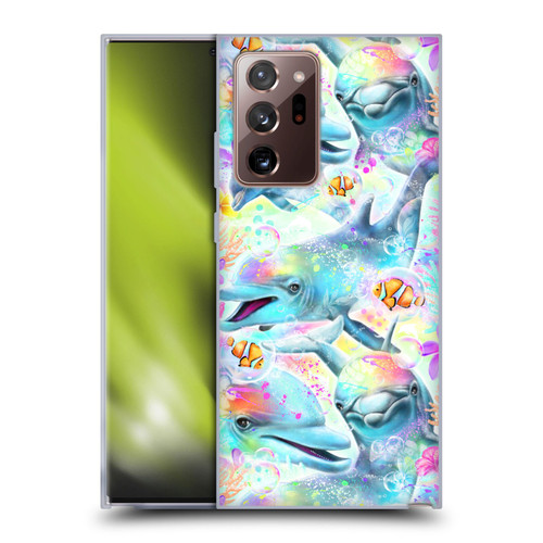 Sheena Pike Animals Rainbow Dolphins & Fish Soft Gel Case for Samsung Galaxy Note20 Ultra / 5G