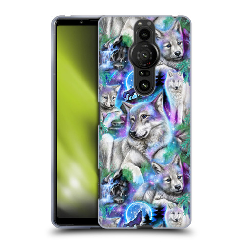 Sheena Pike Animals Daydream Galaxy Wolves Soft Gel Case for Sony Xperia Pro-I