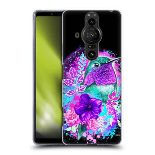 Sheena Pike Animals Purple Hummingbird Spirit Soft Gel Case for Sony Xperia Pro-I