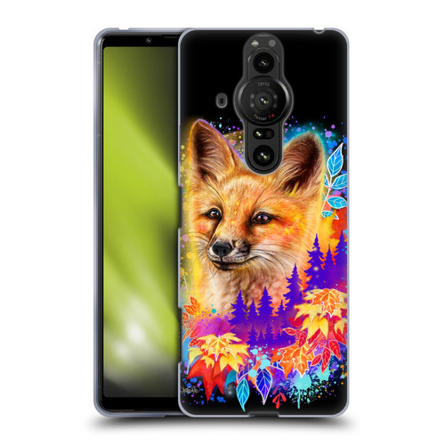 Sheena Pike Animals Red Fox Spirit & Autumn Leaves Soft Gel Case for Sony Xperia Pro-I