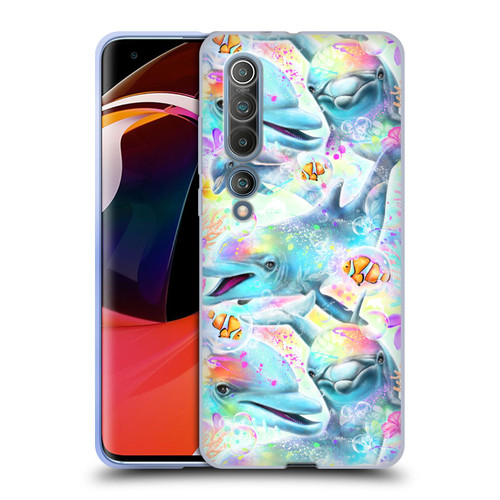 Sheena Pike Animals Rainbow Dolphins & Fish Soft Gel Case for Xiaomi Mi 10 5G / Mi 10 Pro 5G