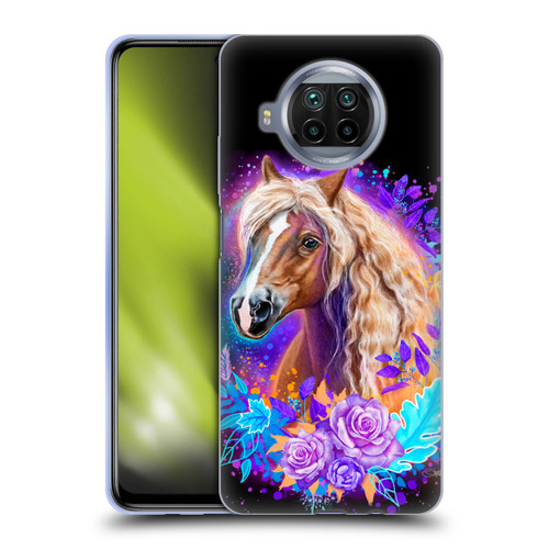 Sheena Pike Animals Purple Horse Spirit With Roses Soft Gel Case for Xiaomi Mi 10T Lite 5G