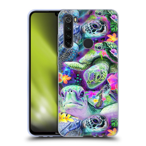 Sheena Pike Animals Daydream Sea Turtles & Flowers Soft Gel Case for Xiaomi Redmi Note 8T