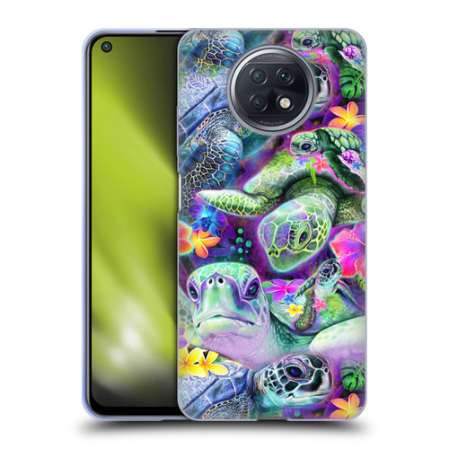 Sheena Pike Animals Daydream Sea Turtles & Flowers Soft Gel Case for Xiaomi Redmi Note 9T 5G