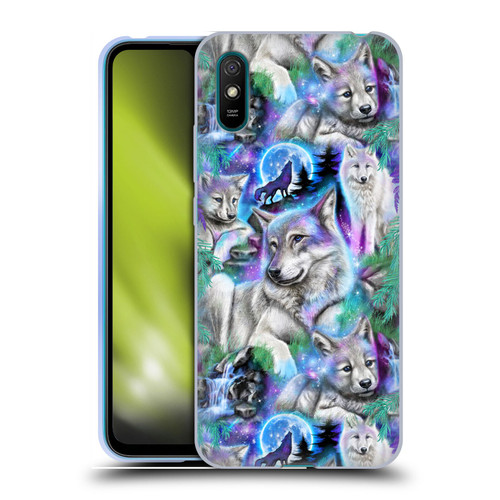 Sheena Pike Animals Daydream Galaxy Wolves Soft Gel Case for Xiaomi Redmi 9A / Redmi 9AT