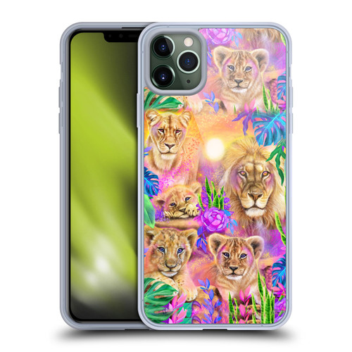 Sheena Pike Big Cats Daydream Lions And Cubs Soft Gel Case for Apple iPhone 11 Pro Max