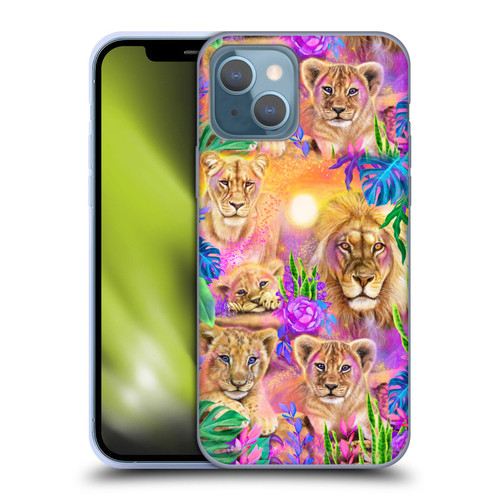Sheena Pike Big Cats Daydream Lions And Cubs Soft Gel Case for Apple iPhone 13